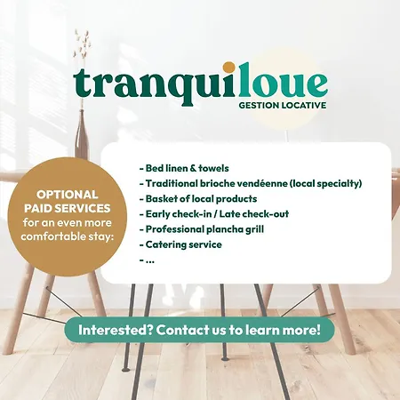 Tranquiloue - Tendance 18min Du Puy Du Fou Appartement